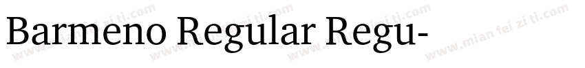 Barmeno Regular Regu字体转换
